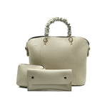 Lunex 3 Piece Alora Tote Bag Beige